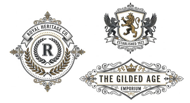 Vintage Emblem Collection Royal Heritage Gilded Age Emporium.