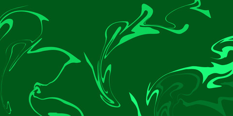 Fototapeta premium green liquid oil color painting brush spalsh artistic abstract background