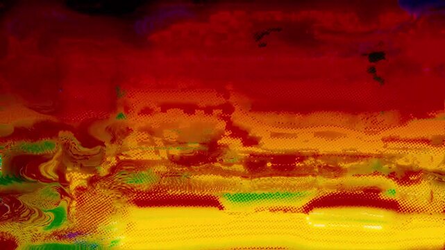 Abstract Lava Glitch Background with Liquid Flow Effect