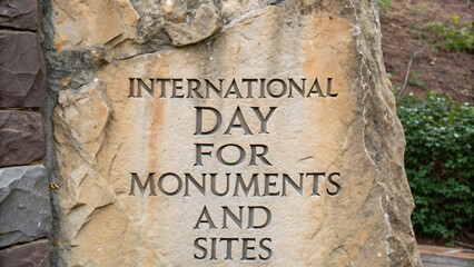 International Day for Monuments and Sites stone monument