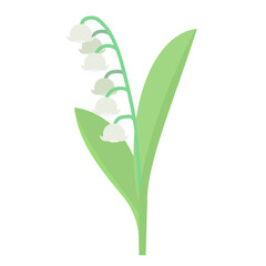 スズランの花のイラスト