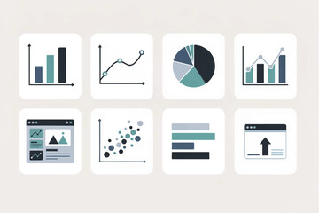 Data and stat charts vector 