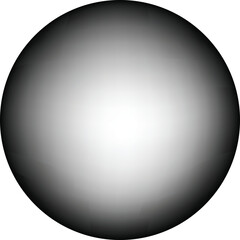 Gradient circle transitioning from black to white abstract design