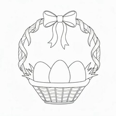 easter basket sketch 