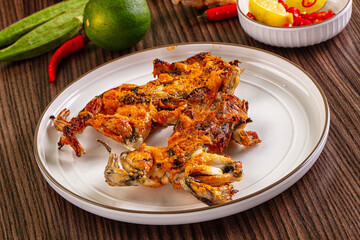 Gourmet cuisine - fried fresh frog