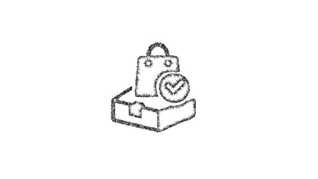Sketch order confirmed icon animation - smooth progressive reveal