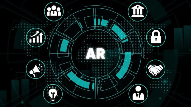 Augmented Reality A R Technology Infographic Business Finance Concept