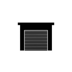 Roller Shutter Garage Door Silhouette for Workshop Access Concepts