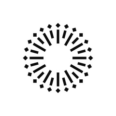 geometric circle spark fireworks logo design inspiration