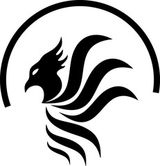Obraz premium Phoenix Bird Silhouette 