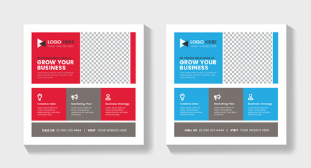 New Modern Social Media Post Flyer &ndash; Creative Business Marketing Design, Professional Modern Social Media Flyer Template for Online Promotion