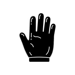 Obraz premium Wash Mitt Microfiber Glove Silhouette for Auto Detailing and Safe Car Washing Gear