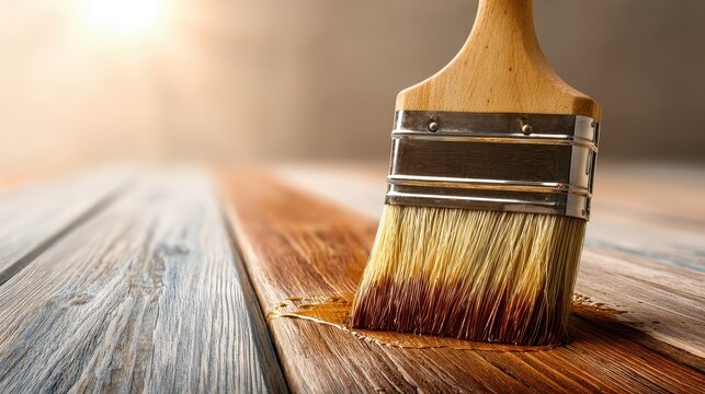Smoothly Applying Oil-Based Primer with Paintbrush on Wood