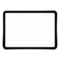 Minimalist blank rectangular geometric shape