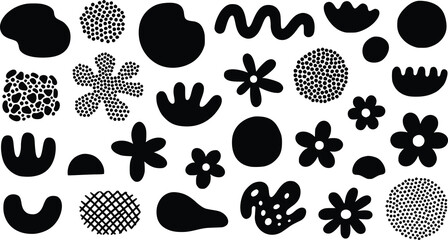 Fototapeta premium Abstract Organic Shapes Page Elements Vector Page Illustration