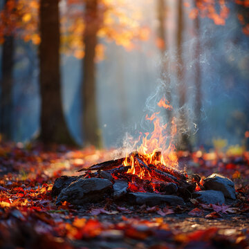 fire in the forest