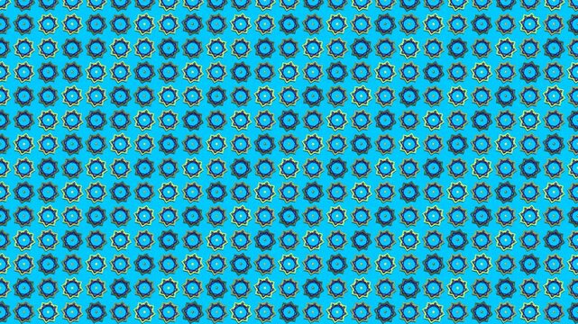 Video with an Islamic star khatam background decorated with unique geometric patterns and colorful colors, 4K resolution, suitable for illustrations, advertisements, food, beverages, and presentations