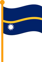 Fototapeta premium nauru flag