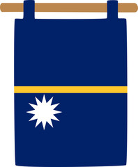 Obraz premium nauru flag