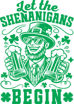  Let The Shenanigans Begin svg, St. patrick day svg