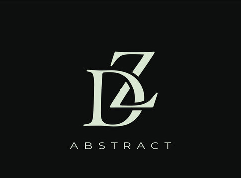 Elegant DZ Monogram Logo Design. Perfect for branding, stationery, luxury goods, corporate identity and logo design