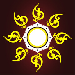 vector illustration of an abstract background with fire