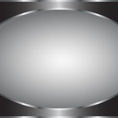 silver metal background with metal frame
