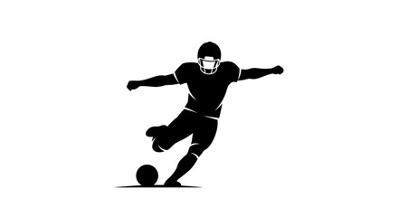 football player silhouette