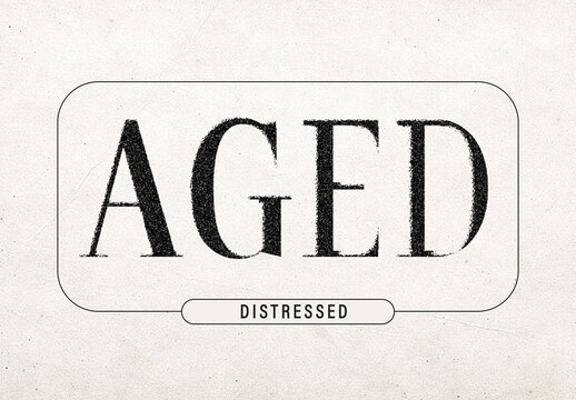 Charcoal Distressed Text Effect