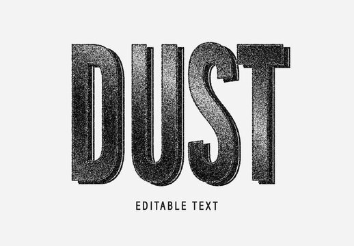 Dust Distressed Text Effect