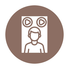 Movie Poster Vector Icon