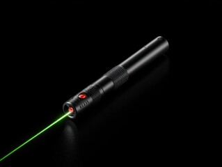Fototapeta premium laser pointer device isolated on a black background