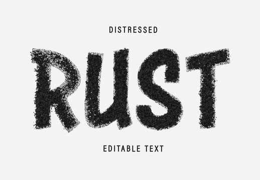 Particle Distressed Text Effect