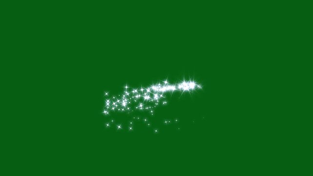 magical luxury white glitter sparkles line trail, magic sparkles glitter line stars, magic dust, pixie dust path animation used for cartoon video, glitter stars particles background overlay. 4K