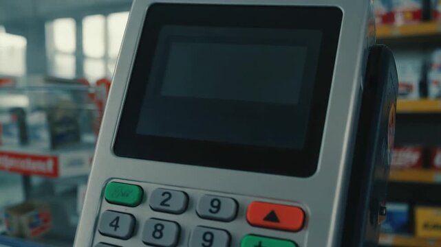 Secret code in a payment terminal.