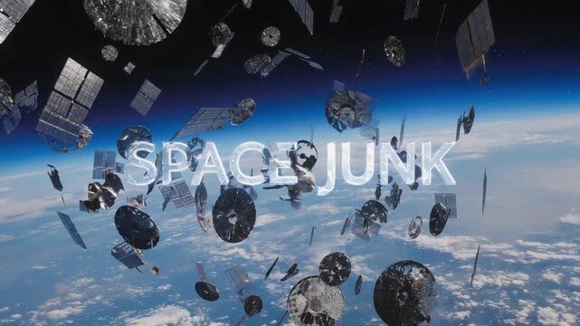 Space junk in space.