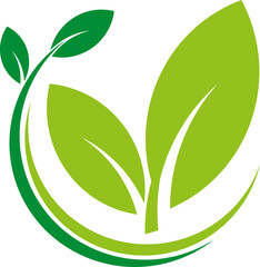 Bl&auml;tter, Pflanzen, Heilpraktiker, G&auml;rtner, Natur Logo, Icon