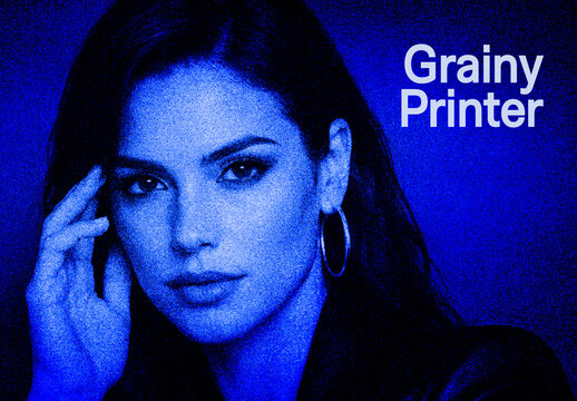 Electric Grainy Printer Photo Effect