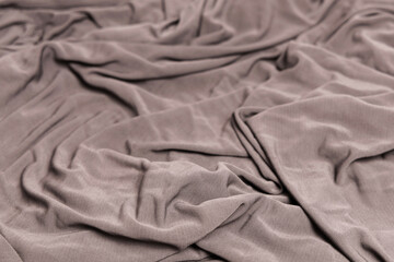 Neutral mocha textile mockup with blank envelope.