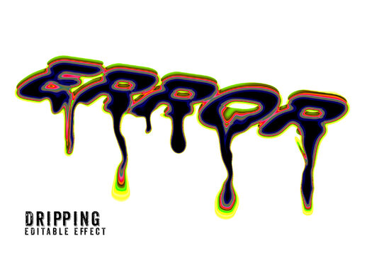Trippy Slime Dripping Text Effect