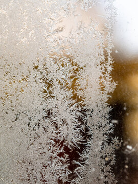 Eisblumen am Fenster