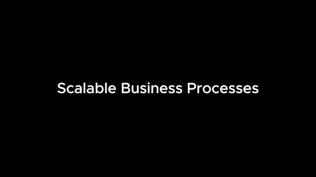 A professional businesswoman discussing scalable business processes in a modern office