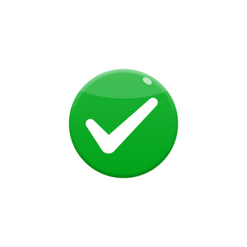 Good or tick button png, True button png, green button 
