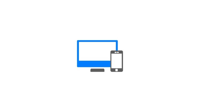 Monitor and Pad Icon Animated