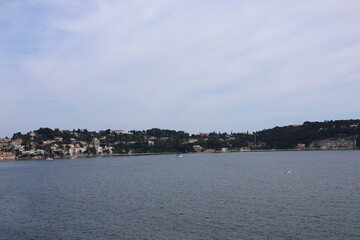 Obraz premium Mediterranean Sea view from Eze city located in France, Europe