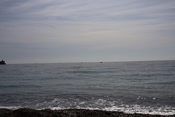 Mediterranean Sea view from Eze city located in France, Europe