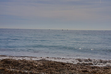 Mediterranean Sea view from Eze city located in France, Europe