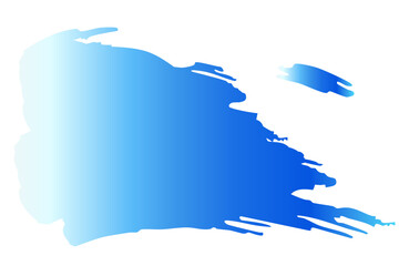 和風の筆タッチで描いた青い波のベクター背景イラスト素材