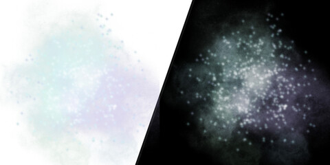 Obraz premium Magical Particle Explosion and Shimmering Dust Overlay with Pastel Smoke Texture