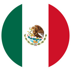 button Mexico flag icon vector illustration sign  © hana